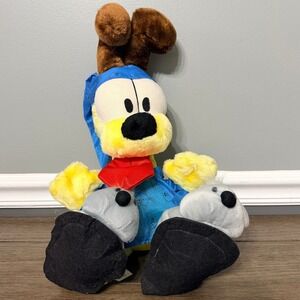Vintage Odie Garfield Plush in Blue Pajamas Nightcap Jim Davis Stuffed‎ Toy